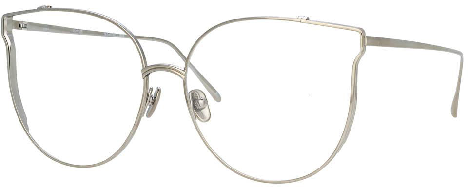 Color_LFL996C6OPT - Joanna Oversized Optical Frame in White Gold and Silver