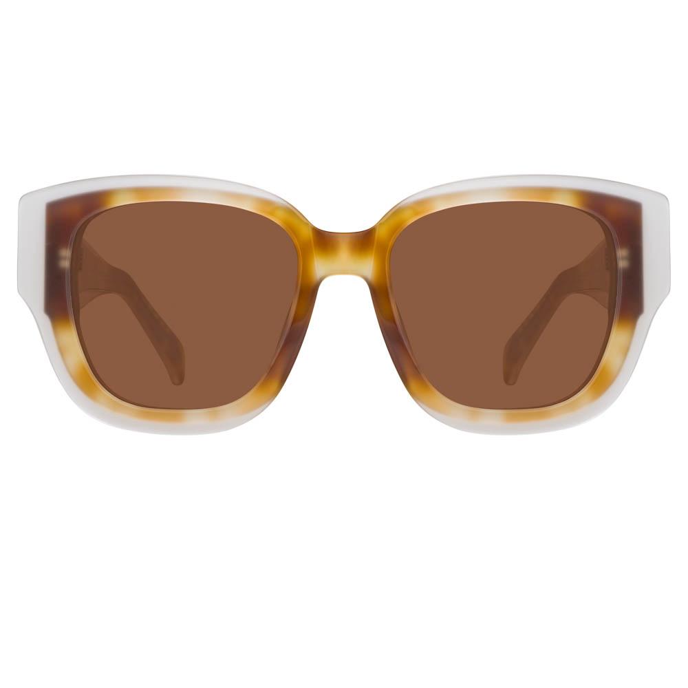 Color_MW261C2SUN - Matthew Williamson Senna D-Frame Sunglasses in Tortoiseshell