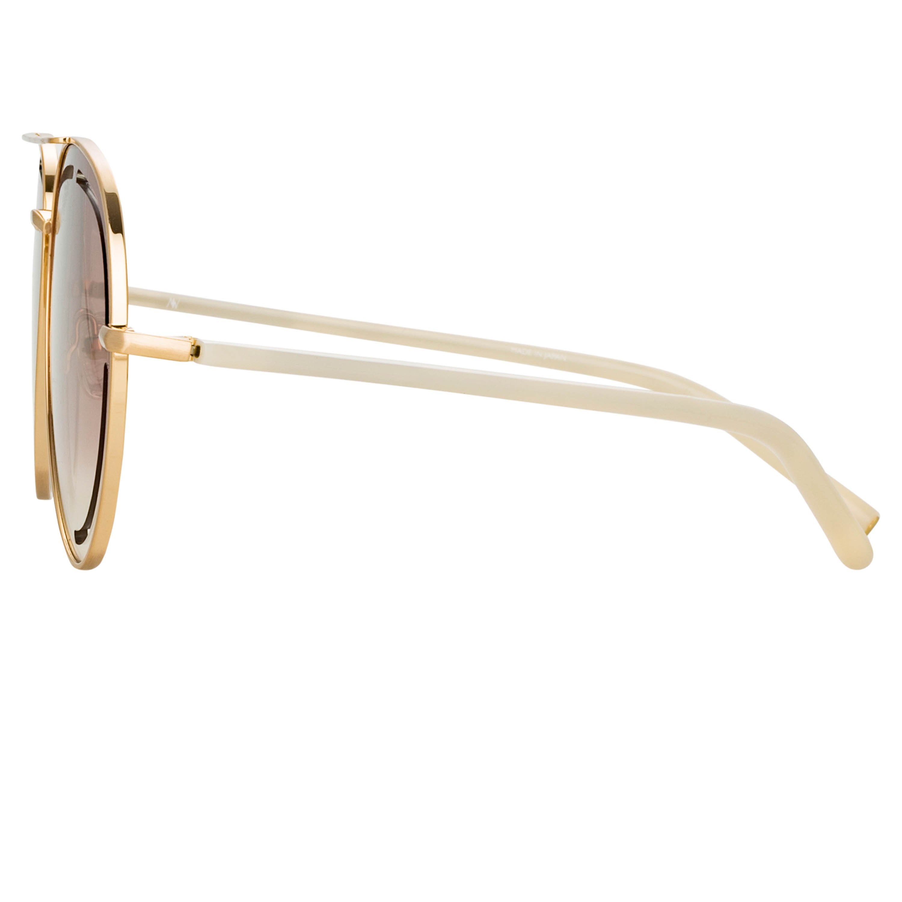 Color_MW264C2SUN - Matthew Williamson Foxglove Sunglasses in Light Gold