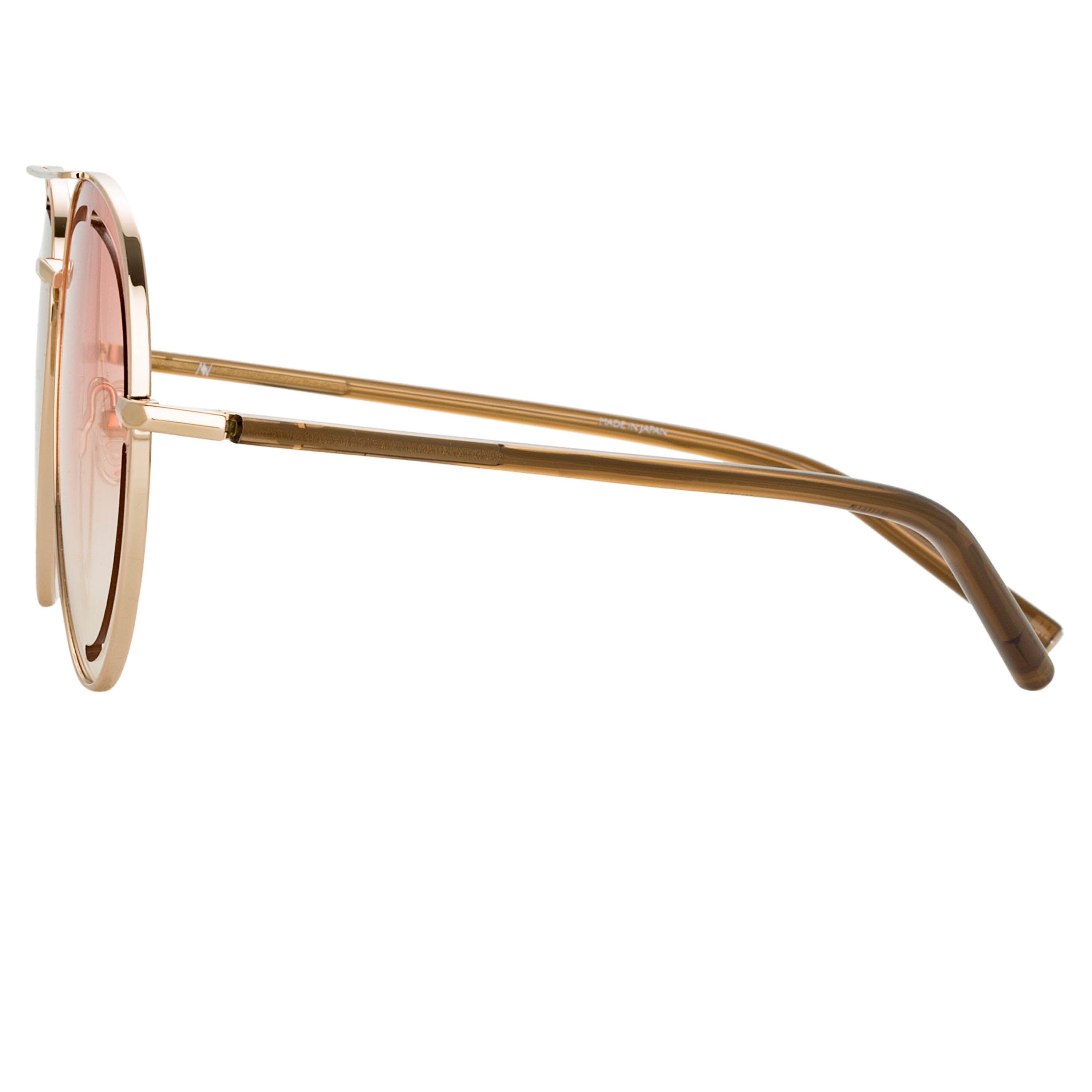Color_MW264C3SUN - Matthew Williamson Foxglove Sunglasses in Light Gold