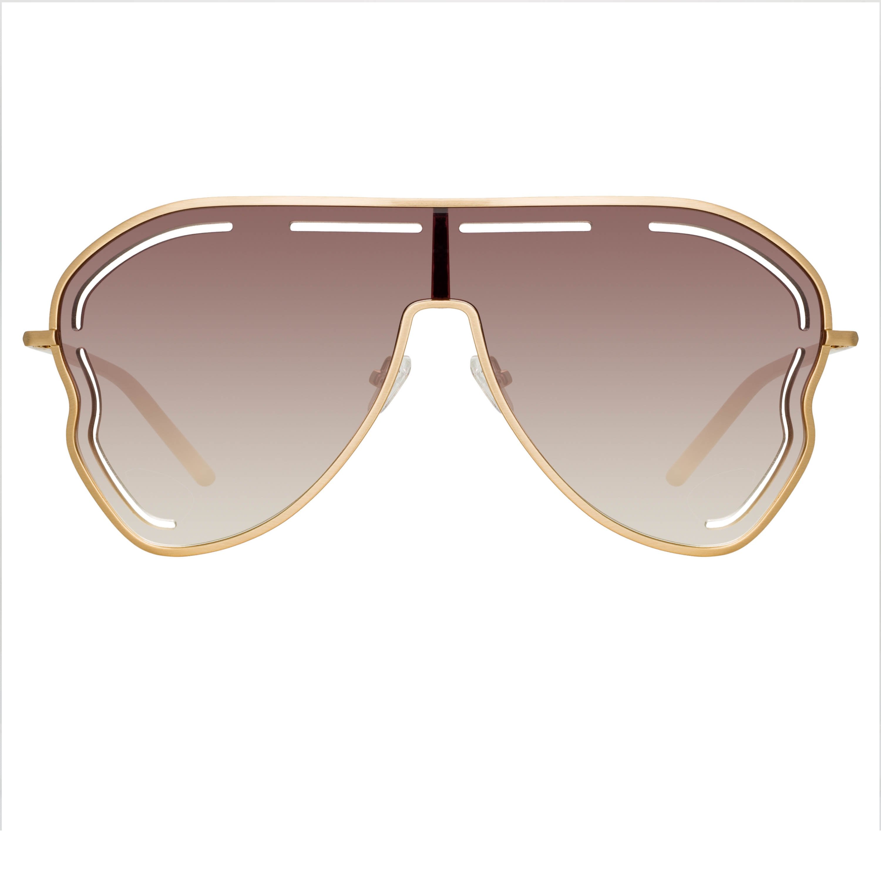 Color_MW266C2SUN - Matthew Williamson Gardenia Sunglasses in Light Gold