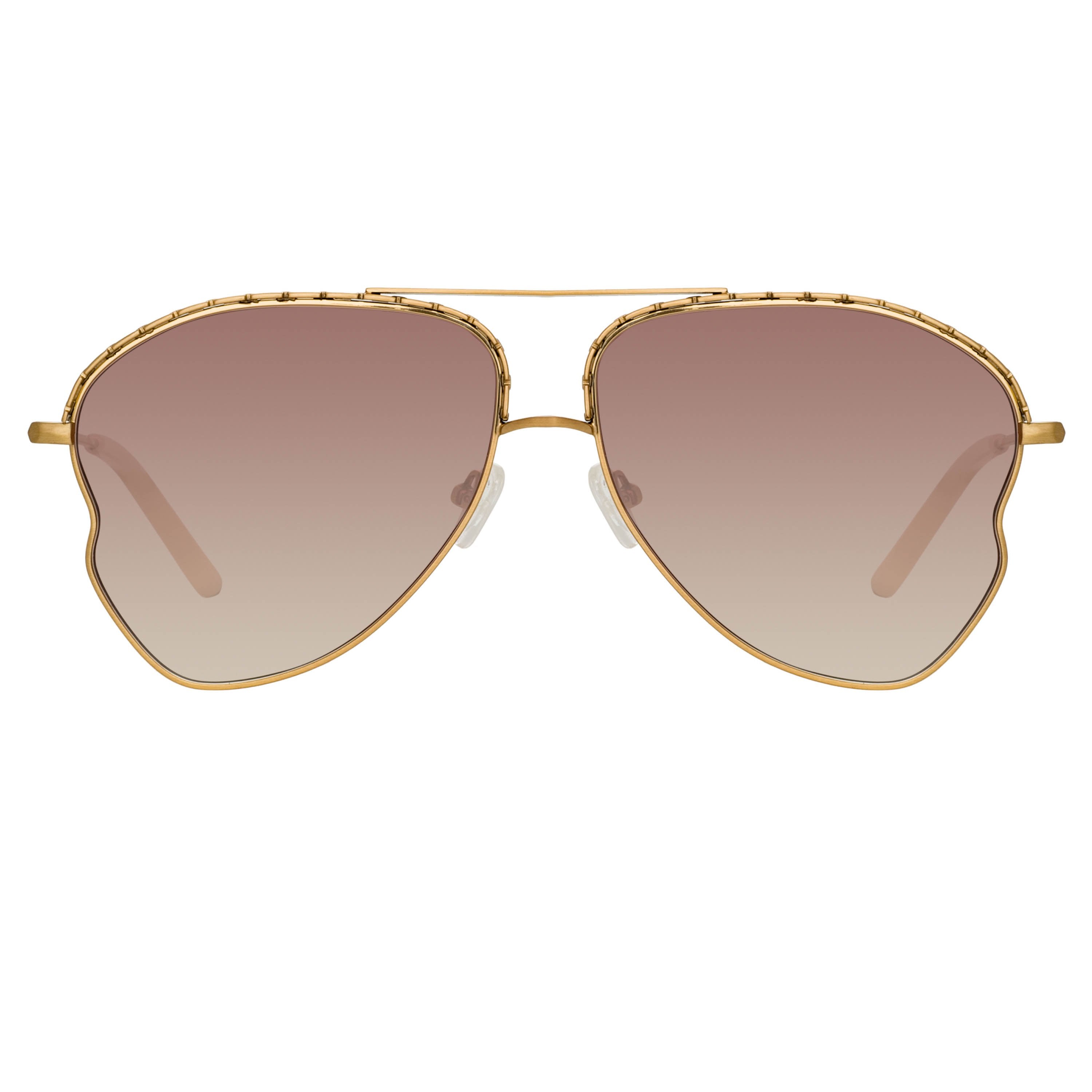 Color_MW272C2SUN - Matthew Williamson Lupin Sunglasses in Light Gold