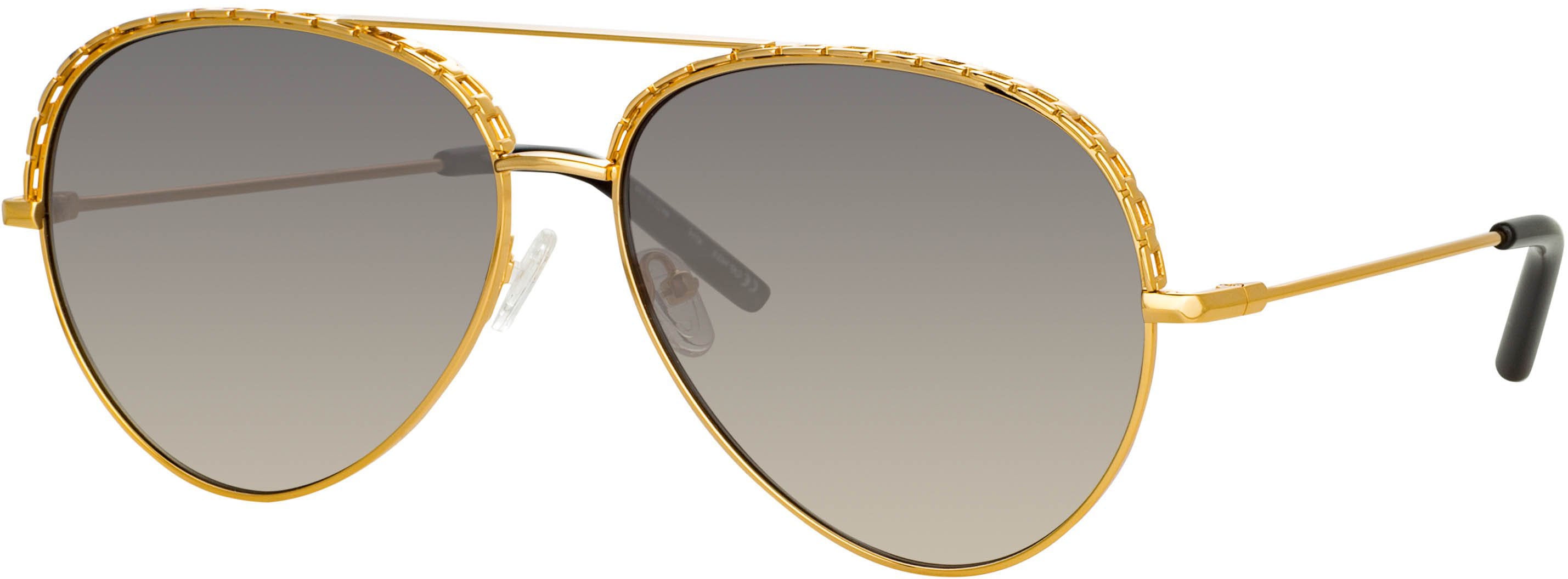 Color_MW273C1SUN - Matthew Williamson Magnolia Sunglasses in Yellow Gold