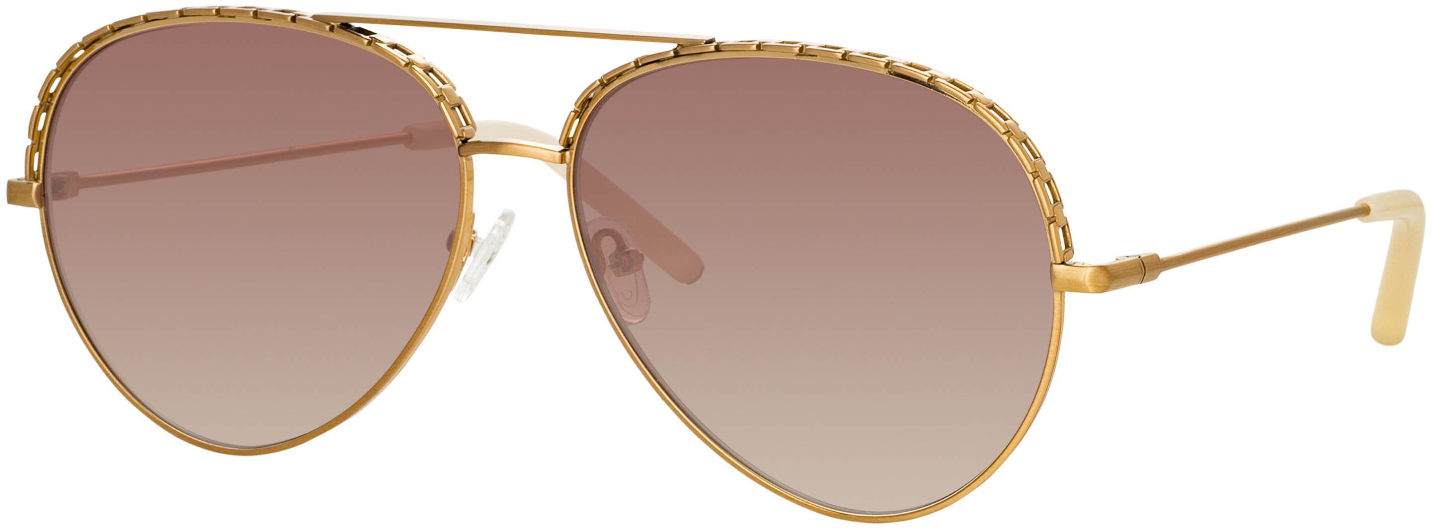 Color_MW273C2SUN - Matthew Williamson Magnolia Sunglasses in Yellow Gold