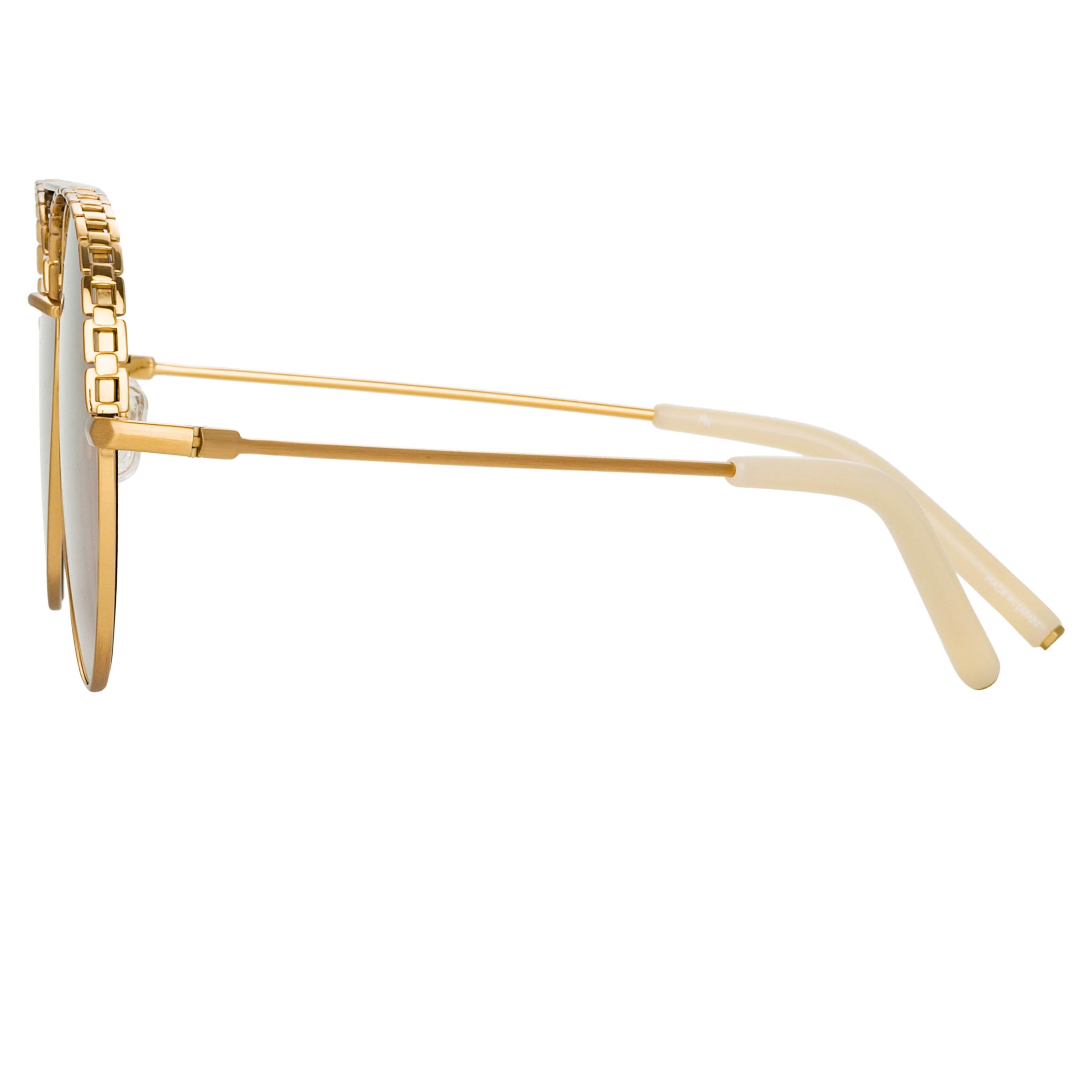 Color_MW273C2SUN - Matthew Williamson Magnolia Sunglasses in Yellow Gold