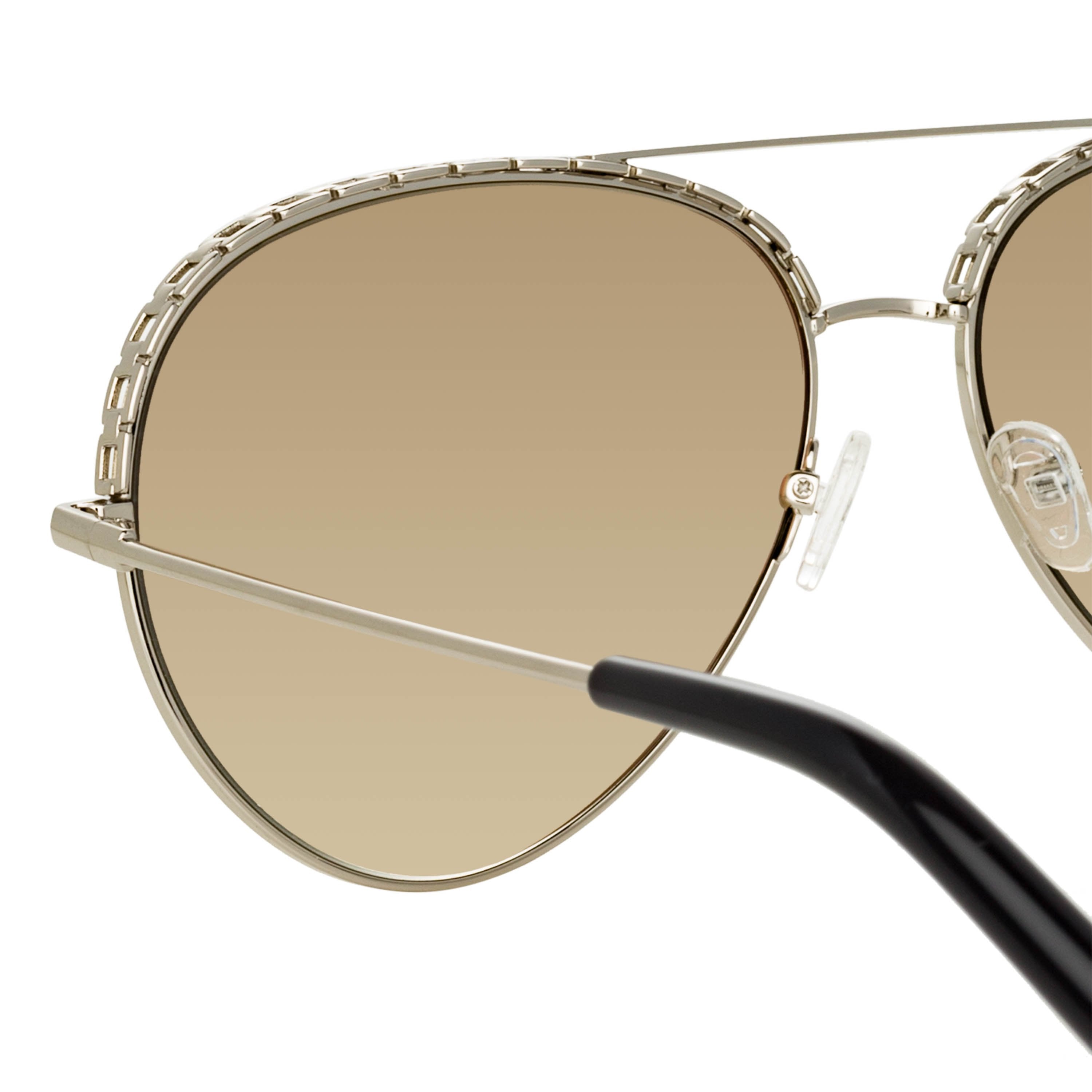 Color_MW273C3SUN - Matthew Williamson Magnolia Sunglasses in Silver