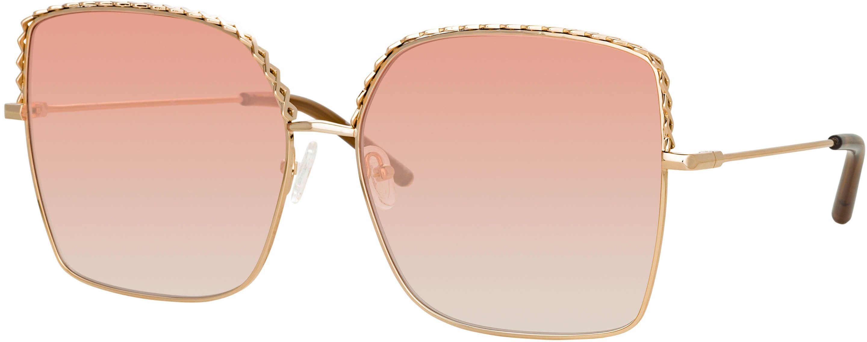 Color_MW276C3SUN - Matthew Williamson Clematis Sunglasses in Light Gold and Orange