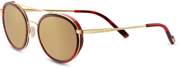 Color_SS526004 - Bold Gold Red Streacky Acetate - Mineral Polarized Drivers Gold Cat 3 to 3