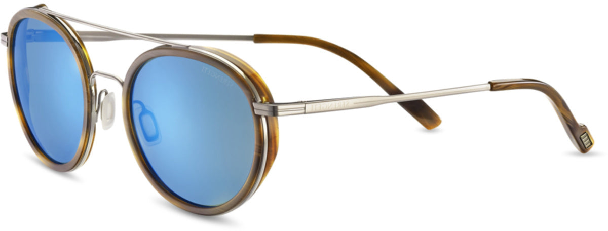 Color_SS526002 - Shiny Gunmetal Brown Buffalo Acetate - Mineral Polarized 555nm Blue Cat 2 to 3