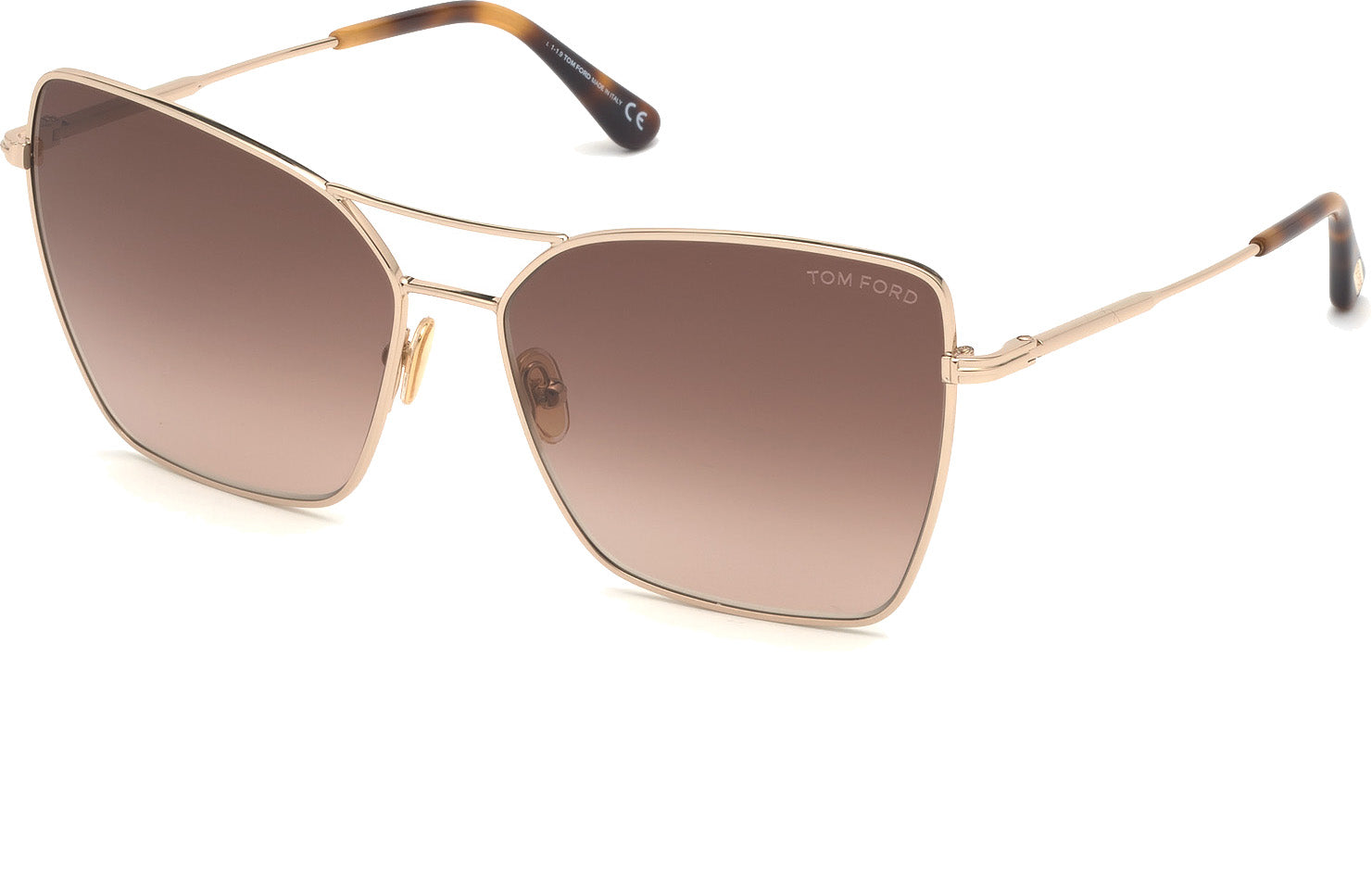 Color_28F - shiny rose gold / gradient brown