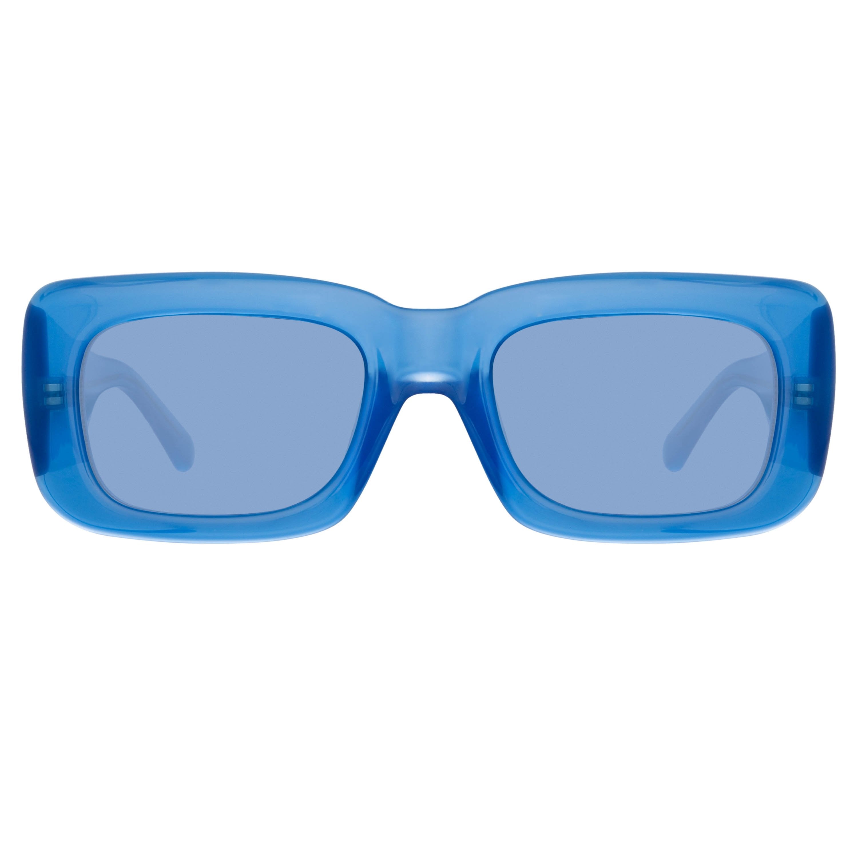 Color_ATTICO3C12SUN - Attico Marfa Rectangular Sunglasses in Blue