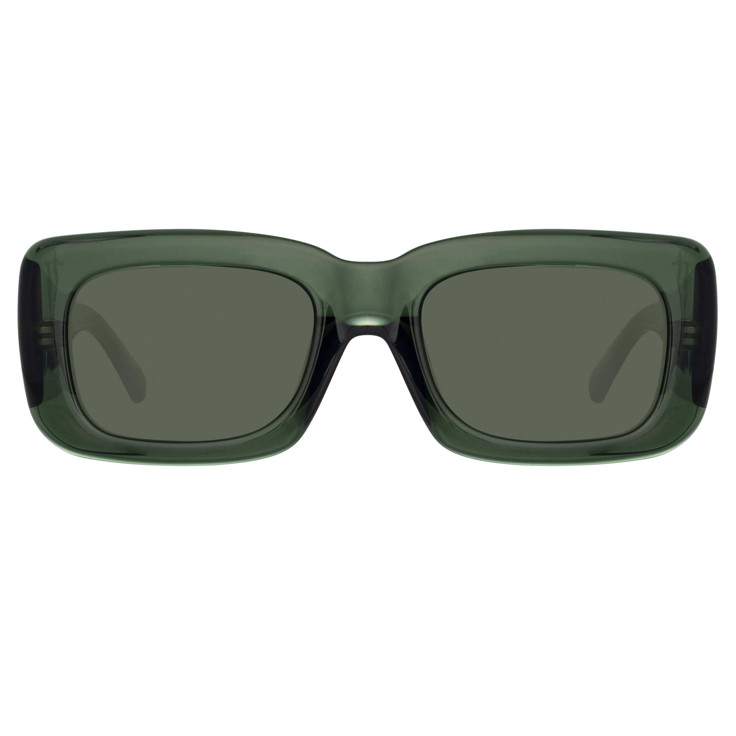 Color_ATTICO3C13SUN - Attico Marfa Rectangular Sunglasses in Green
