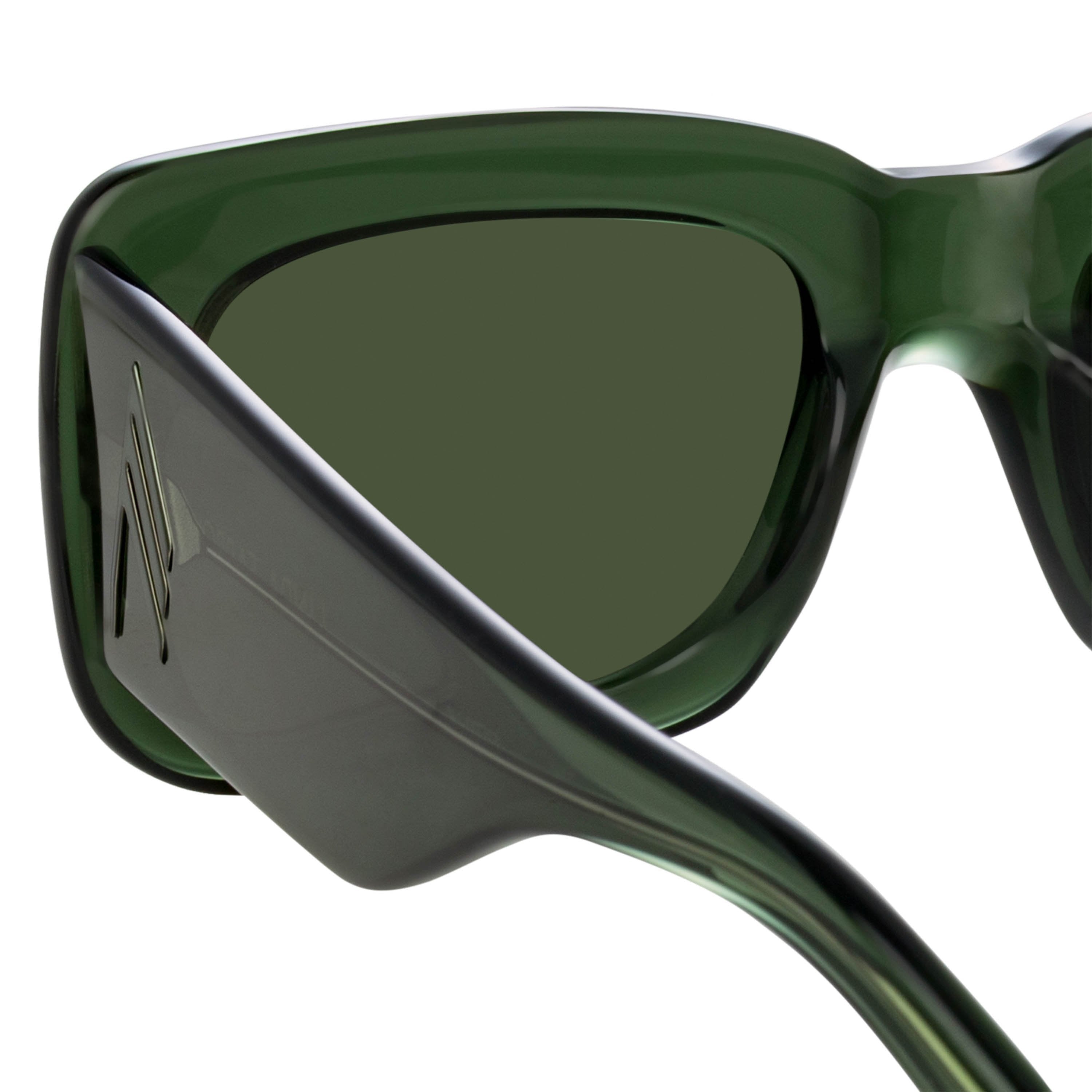 Color_ATTICO3C13SUN - Attico Marfa Rectangular Sunglasses in Green