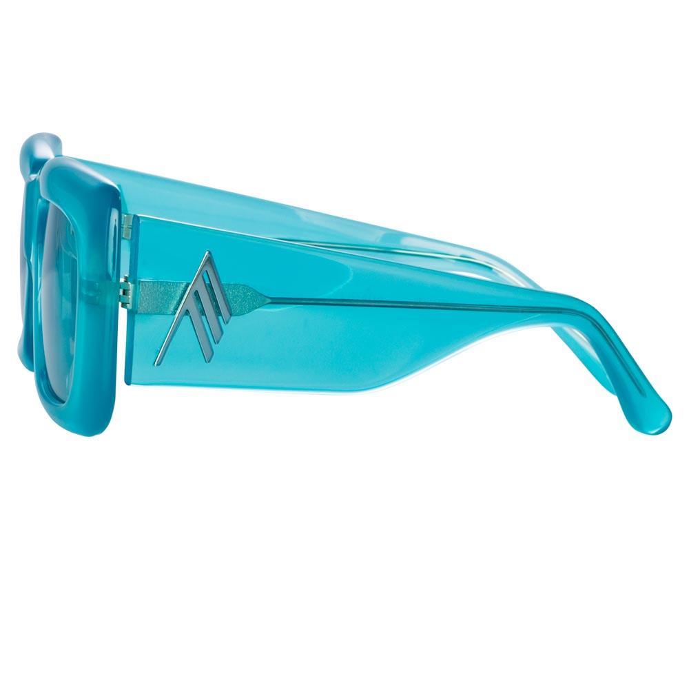 Color_ATTICO3C4SUN - Attico Marfa Rectangular Sunglasses in Blue