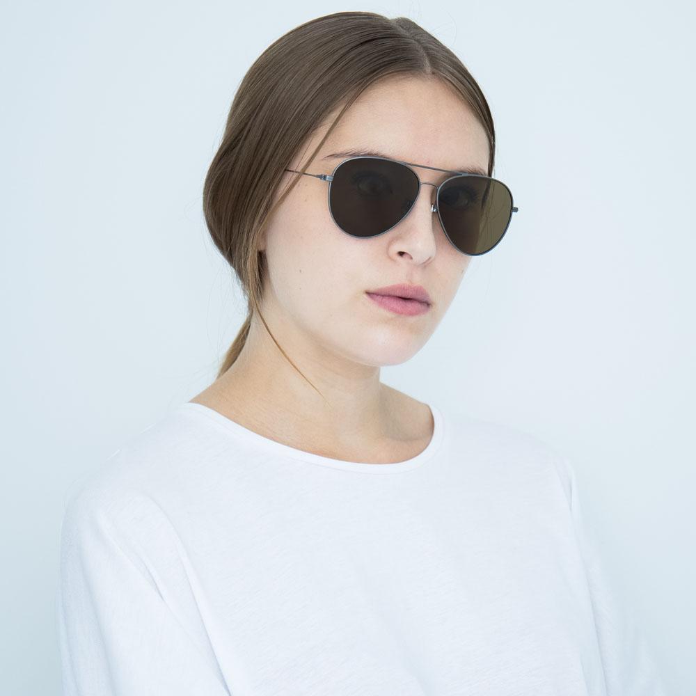 Color_AD40C3SUN - Ann Demeulemeester 40 C3 Aviator Sunglasses