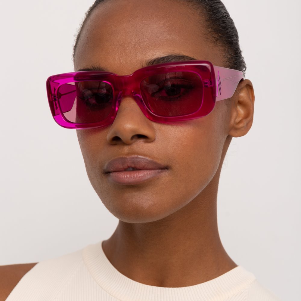 Color_ATTICO3C3SUN - The Attico Marfa Rectangular Sunglasses in Pink