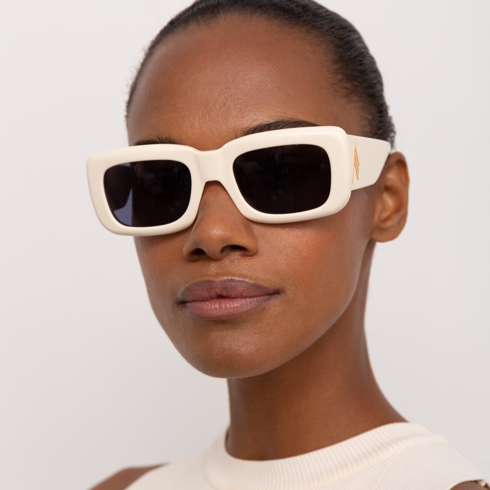 Color_ATTICO3C5SUN - The Attico Marfa Rectangular Sunglasses in Cream