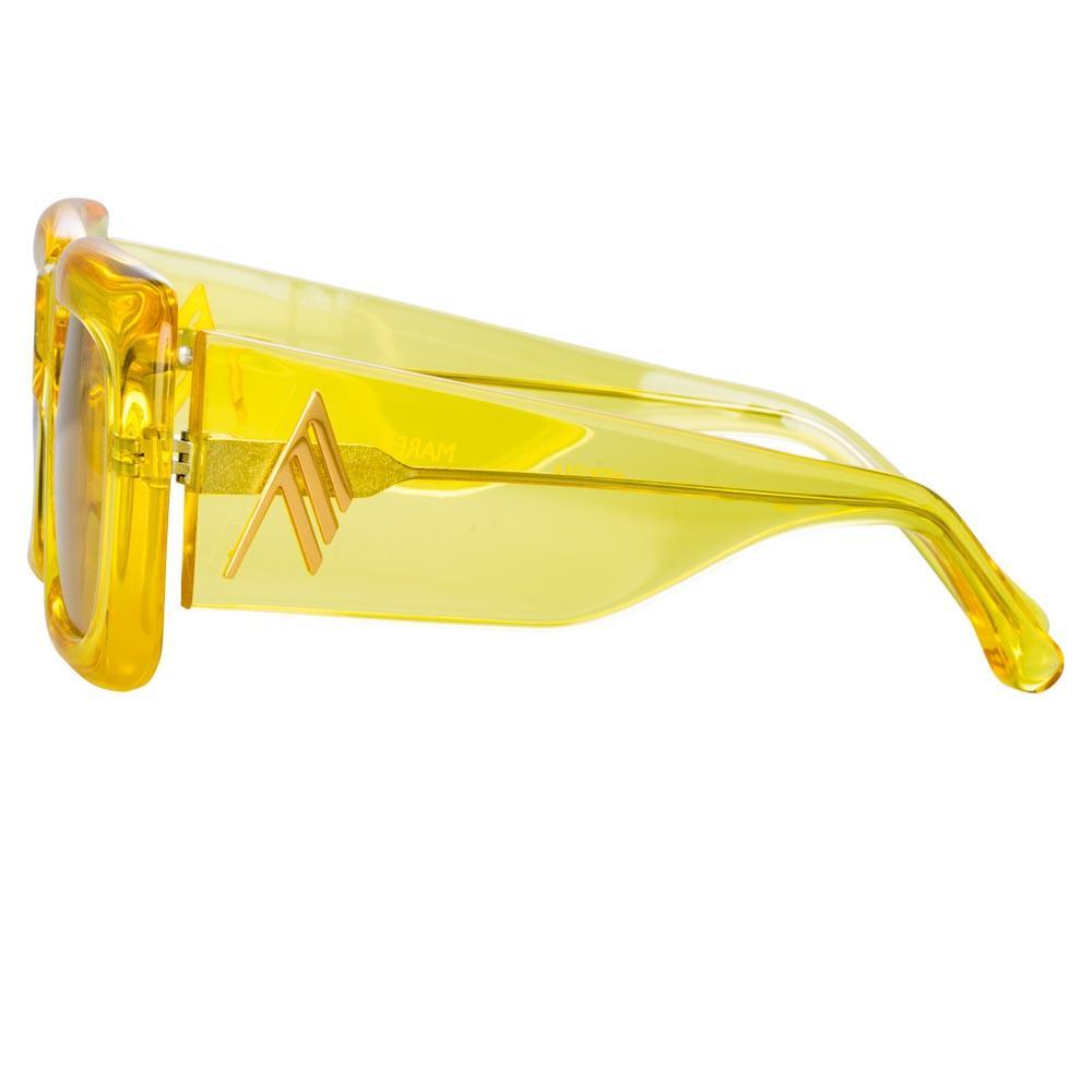 Color_ATTICO3C6SUN - The Attico Marfa Rectangular Sunglasses in Yellow