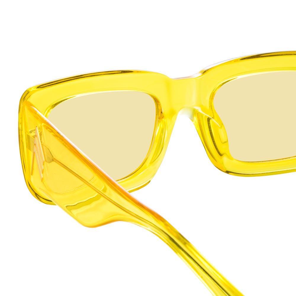 Color_ATTICO3C6SUN - The Attico Marfa Rectangular Sunglasses in Yellow