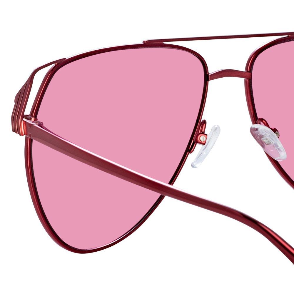 Color_ATTICO4C5SUN - The Attico Telma Aviator Sunglasses in Pink