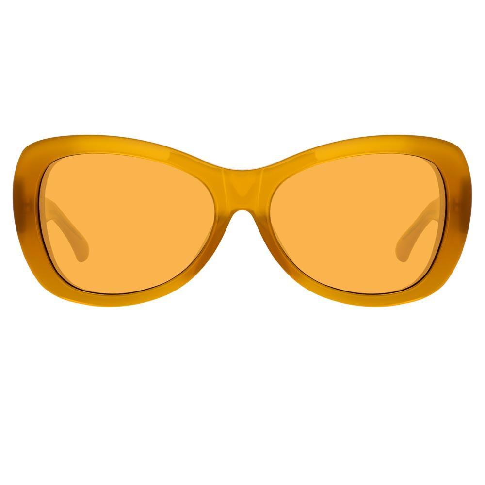 Color_DVN195C6SUN - Dries Van Noten 195 Round Sunglasses in Brown