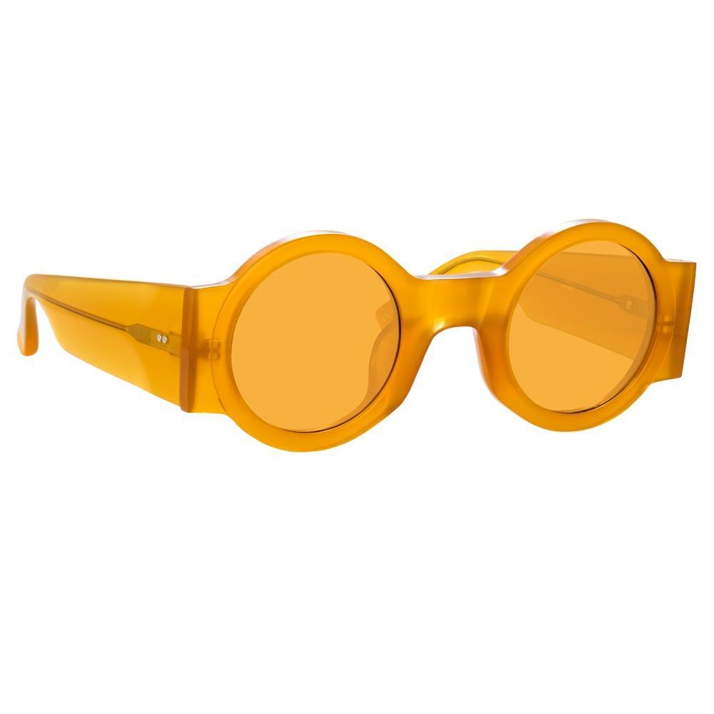 Color_DVN98C19SUN - Dries Van Noten 98 Round Sunglasses in Orange