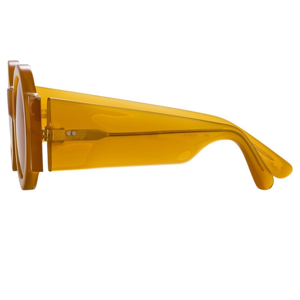 Color_DVN98C19SUN - Dries Van Noten 98 Round Sunglasses in Orange