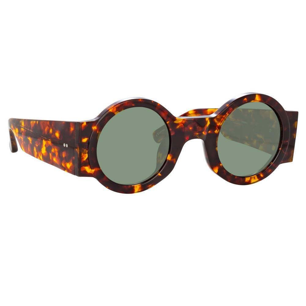 Color_DVN98C22SUN - Dries Van Noten 98 Round Sunglasses in Tortoiseshell