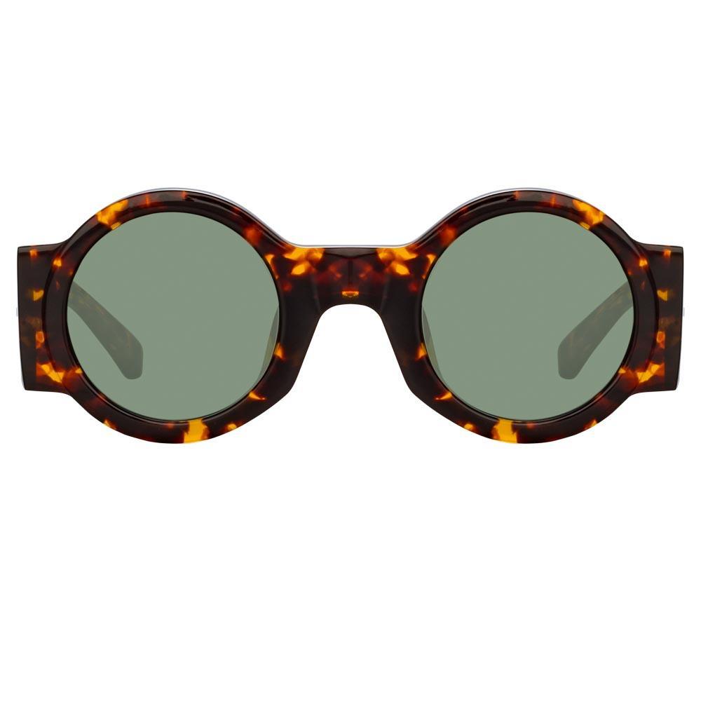Color_DVN98C22SUN - Dries Van Noten 98 Round Sunglasses in Tortoiseshell