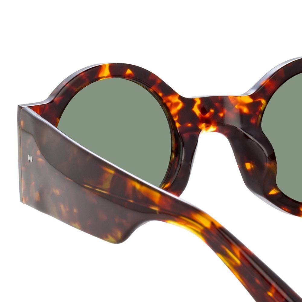 Color_DVN98C22SUN - Dries Van Noten 98 Round Sunglasses in Tortoiseshell
