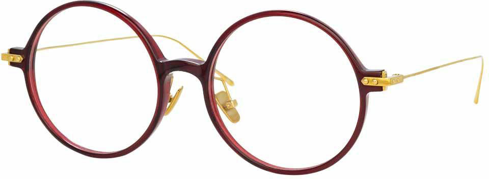 Color_LF09C4OPT - Linda Farrow Linear Savoye C4 Round Optical Frame