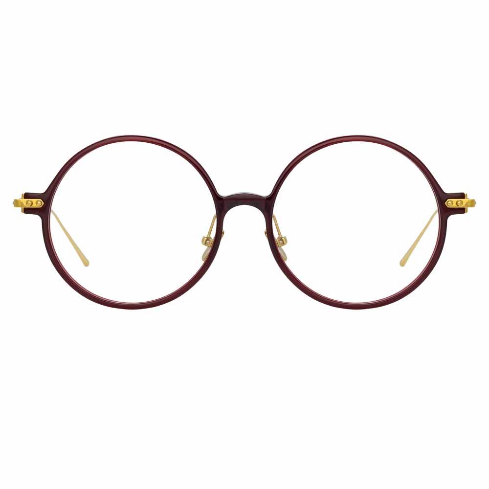 Color_LF09C4OPT - Linda Farrow Linear Savoye C4 Round Optical Frame