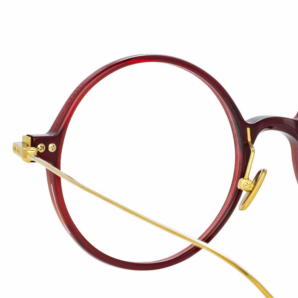 Color_LF09C4OPT - Linda Farrow Linear Savoye C4 Round Optical Frame