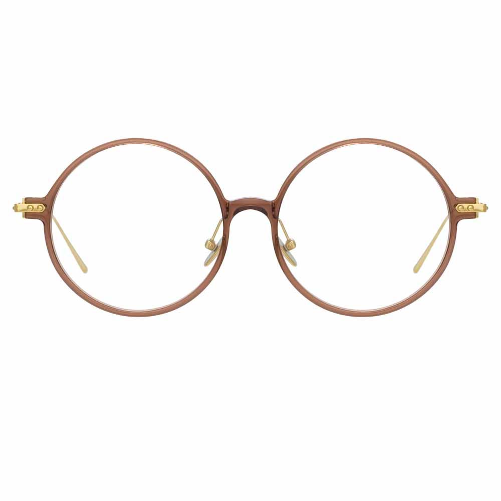 Color_LF09C8OPT - Linda Farrow Linear Savoye C6 Round Optical Frame