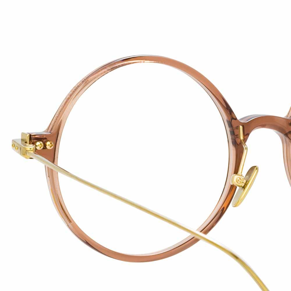 Color_LF09C8OPT - Linda Farrow Linear Savoye C6 Round Optical Frame