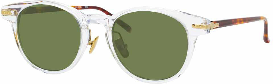 Color_LF25C10SUN - Bay D-Frame Sunglasses in Clear - Default Title / LF25C10SUN