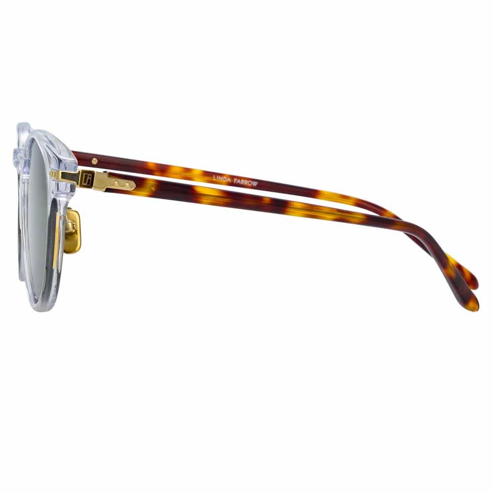 Color_LF25C10SUN - Bay D-Frame Sunglasses in Clear - Default Title / LF25C10SUN