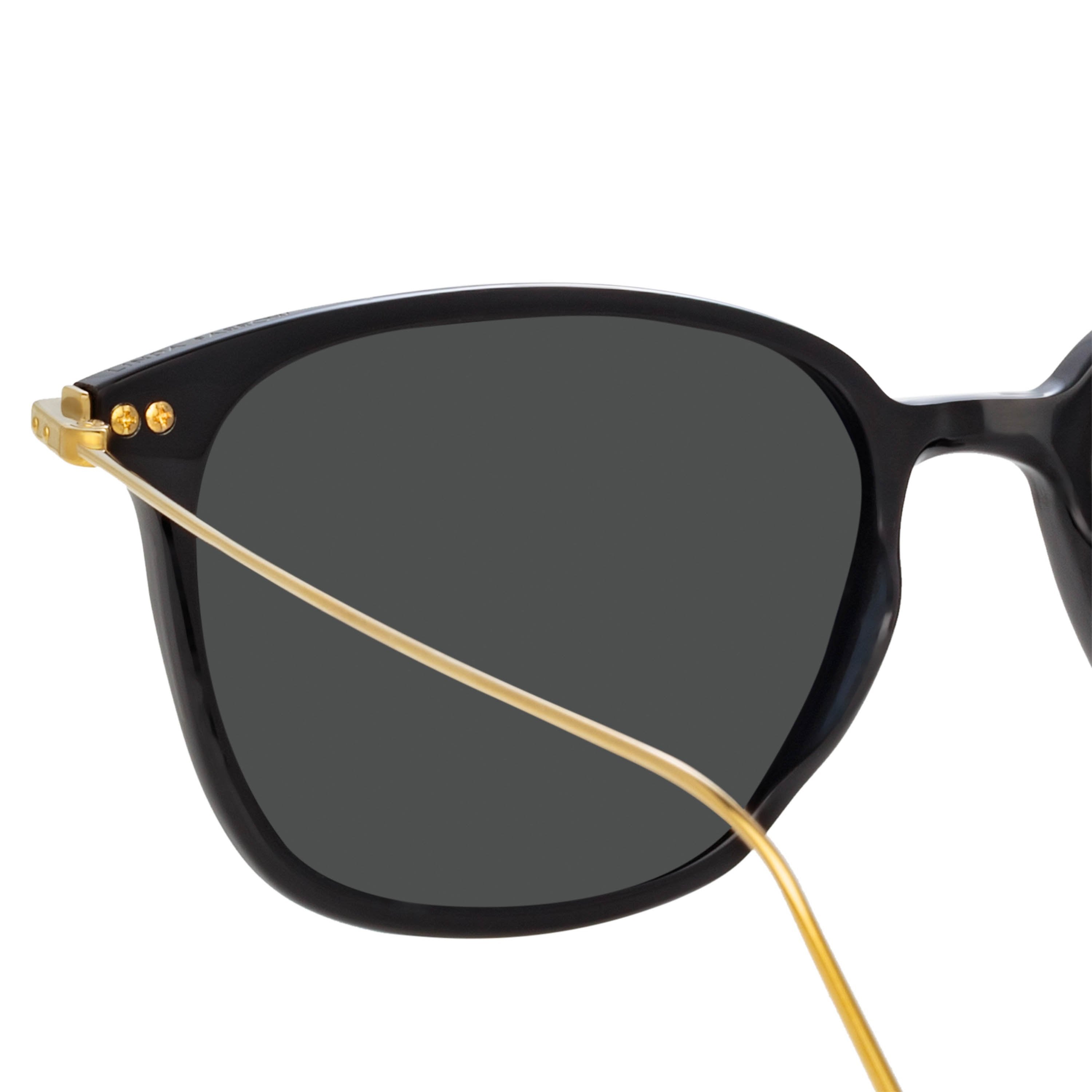 Color_LF53C5SUN - Coffey Rectangular Sunglasses in Black (Men's)
