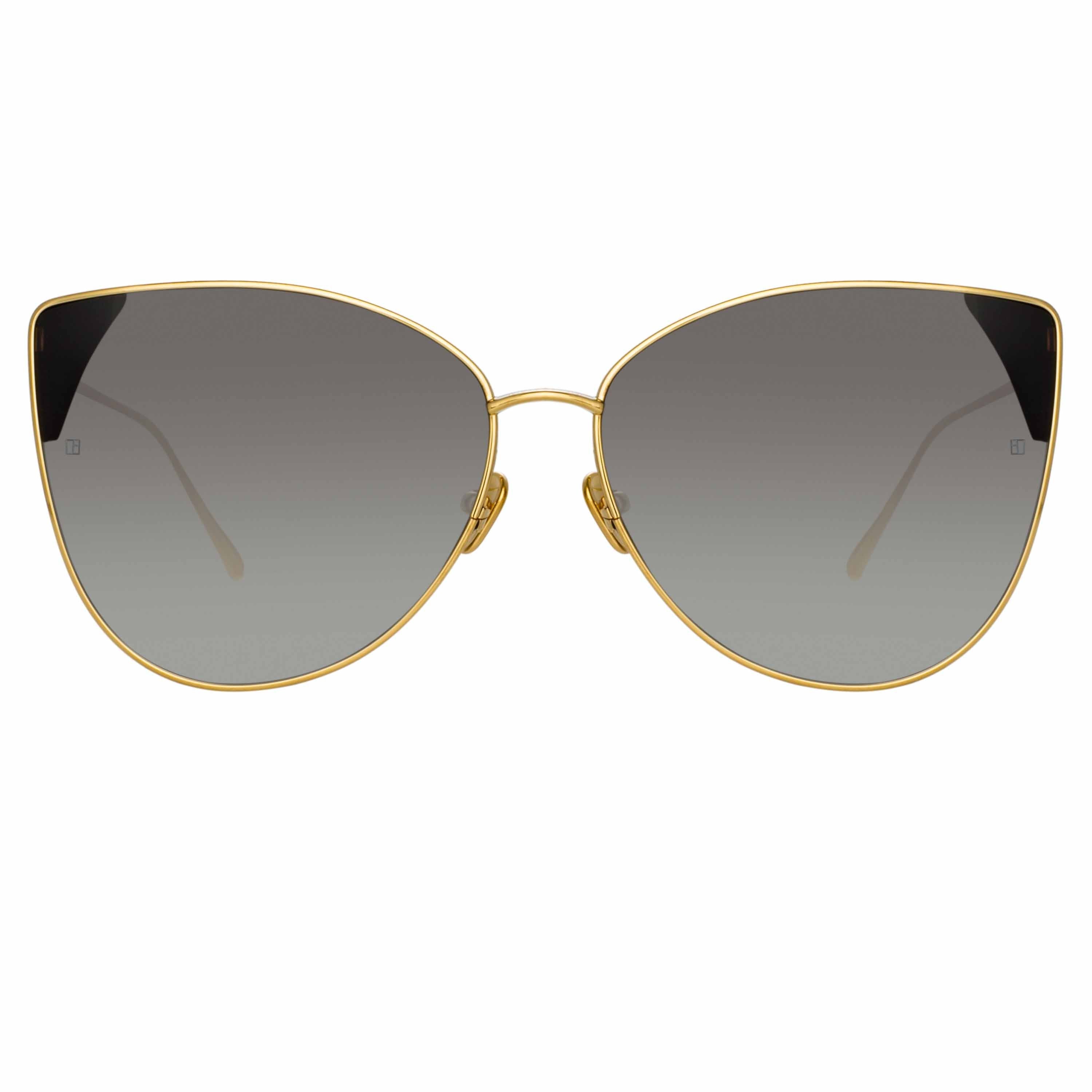 Color_LFL1028C1SUN - Ida Cat Eye Sunglasses in Yellow Gold and Black
