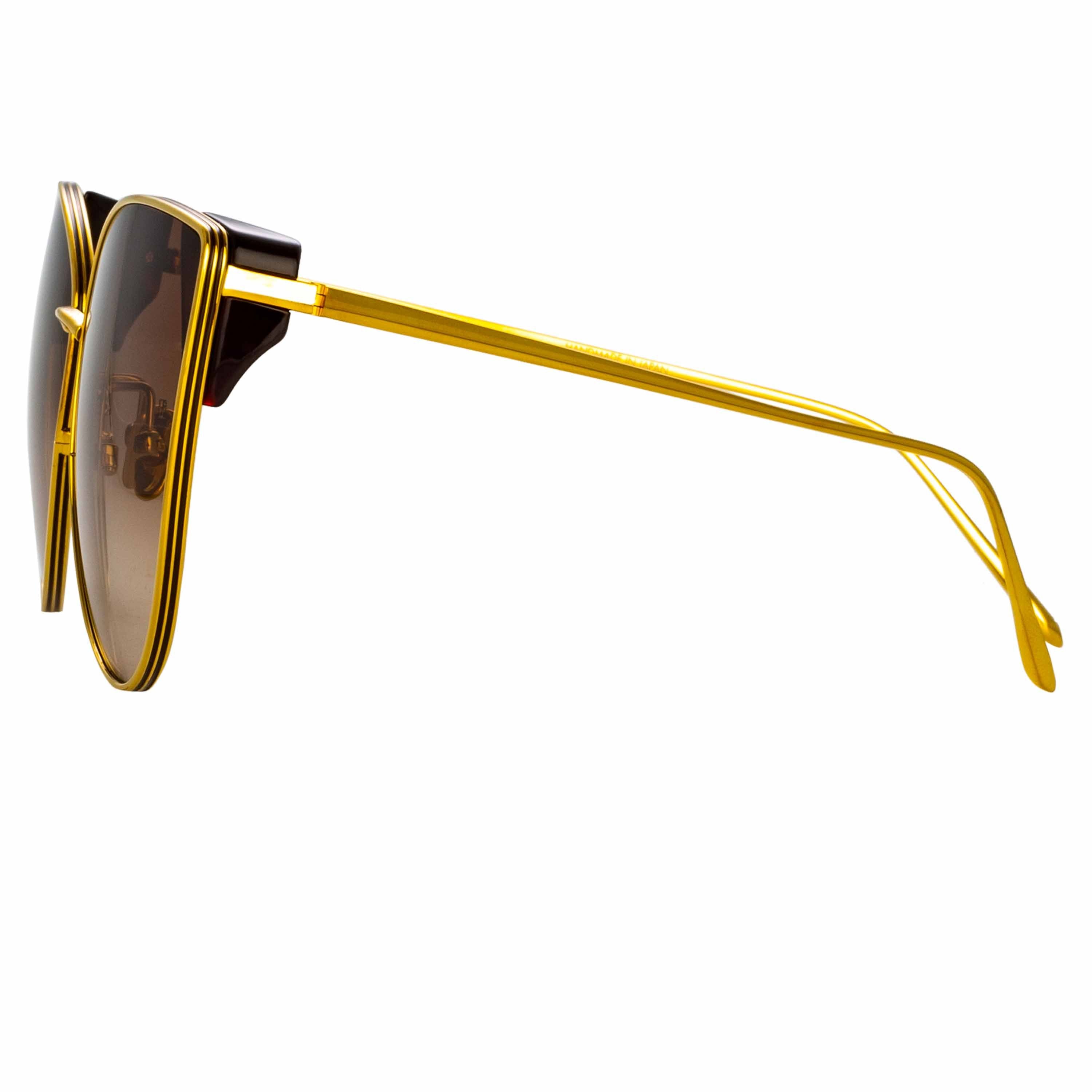Color_LFL1028C2SUN - Ida Cat Eye Sunglasses in Yellow Gold and Tortoiseshell
