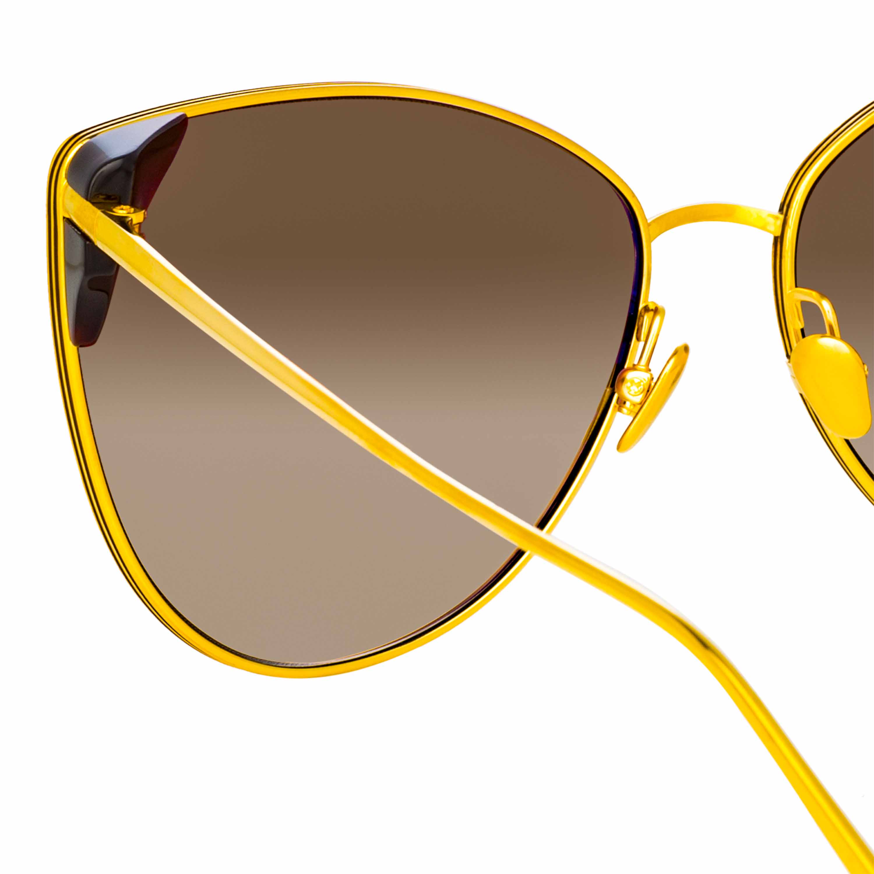 Color_LFL1028C2SUN - Ida Cat Eye Sunglasses in Yellow Gold and Tortoiseshell