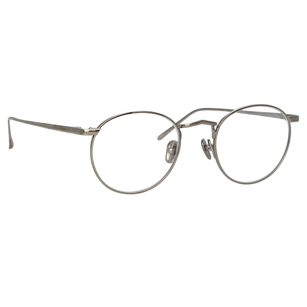Color_LFL1044C2OPT - Bronson Oval Optical Frame in White Gold and Silver