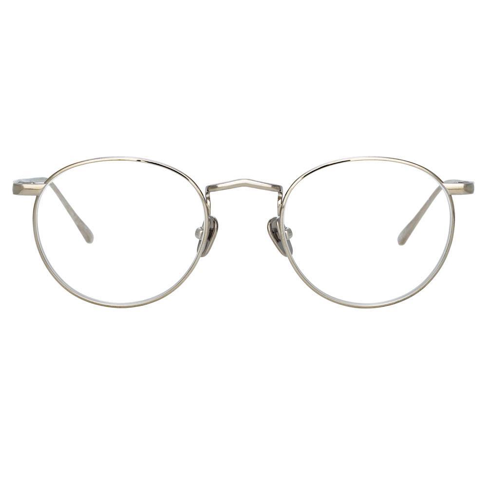 Color_LFL1044C2OPT - Bronson Oval Optical Frame in White Gold and Silver