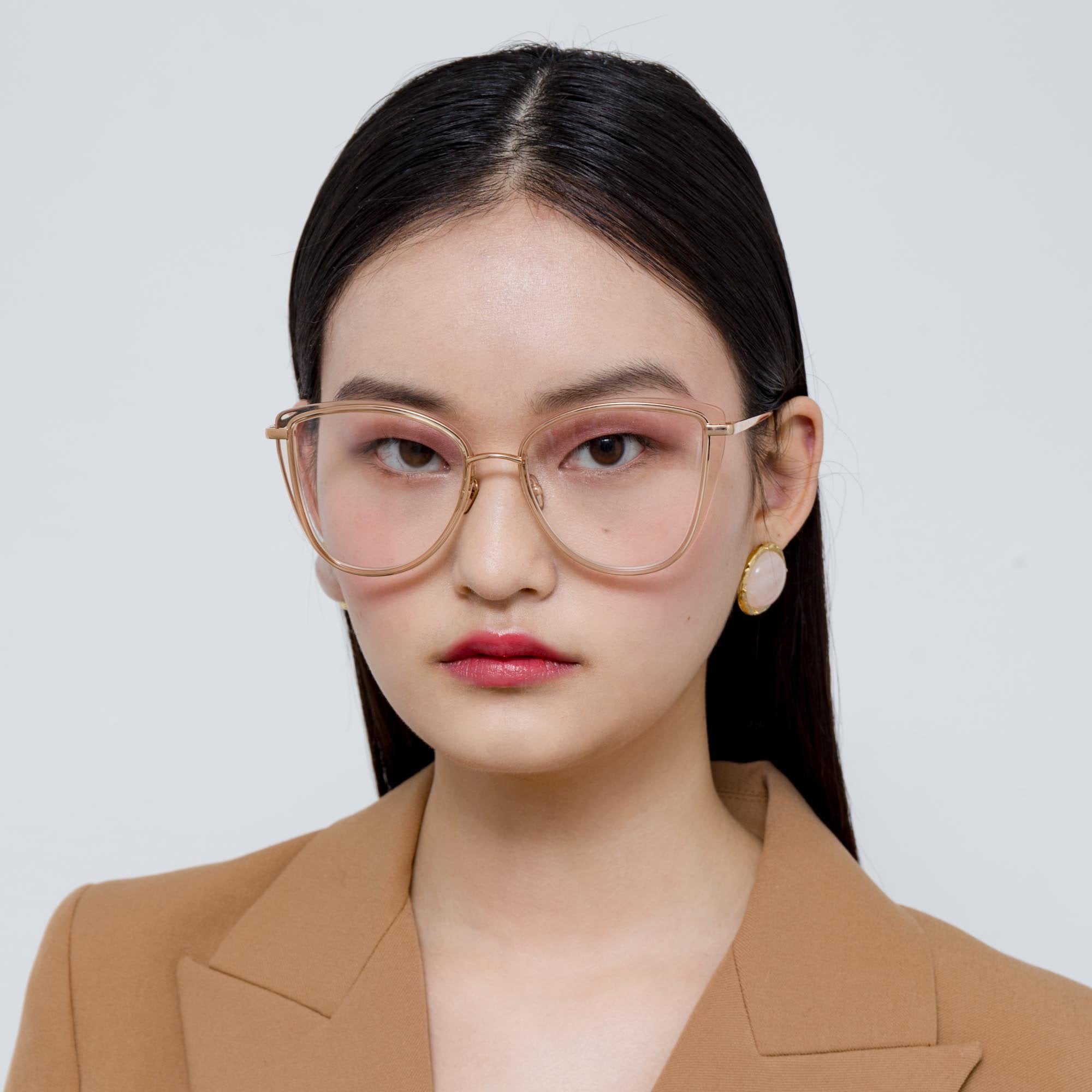 Color_LFL1109C5OPT - Liza Cat Eye Optical Frame in Ash and Rose Gold