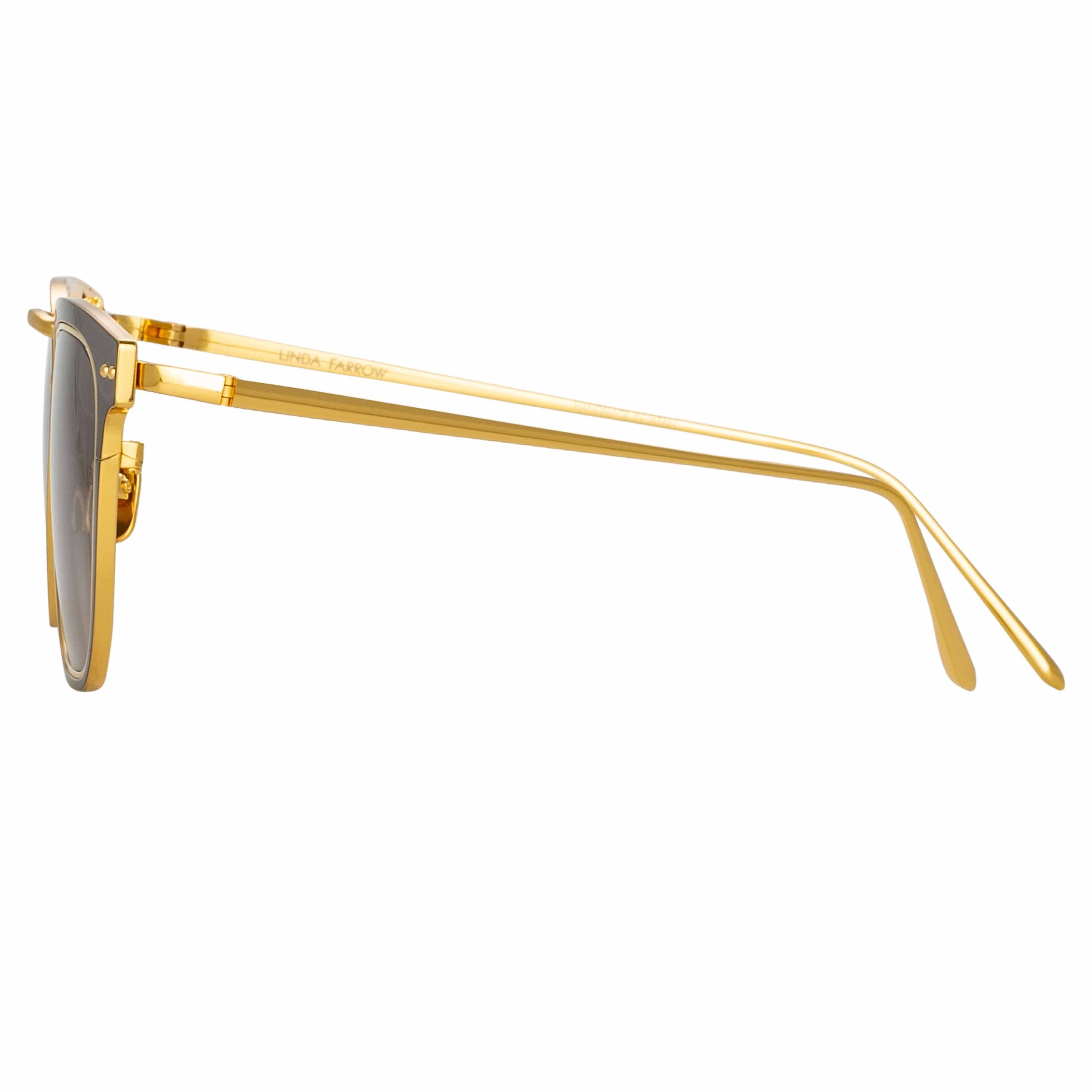 Color_LFL1114C1SUN - Carson D-Frame Sunglasses in Black and Yellow Gold