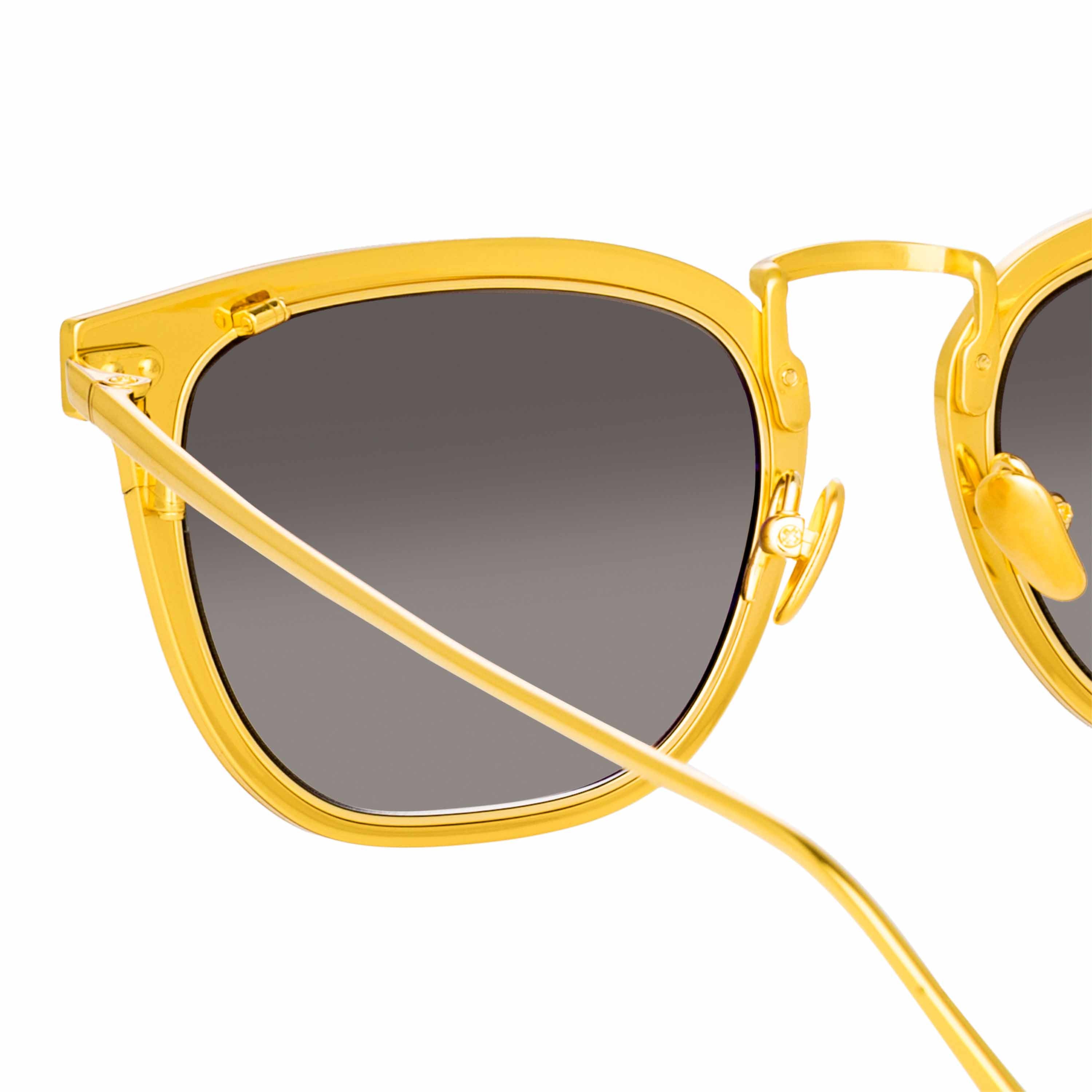 Color_LFL1114C1SUN - Carson D-Frame Sunglasses in Black and Yellow Gold