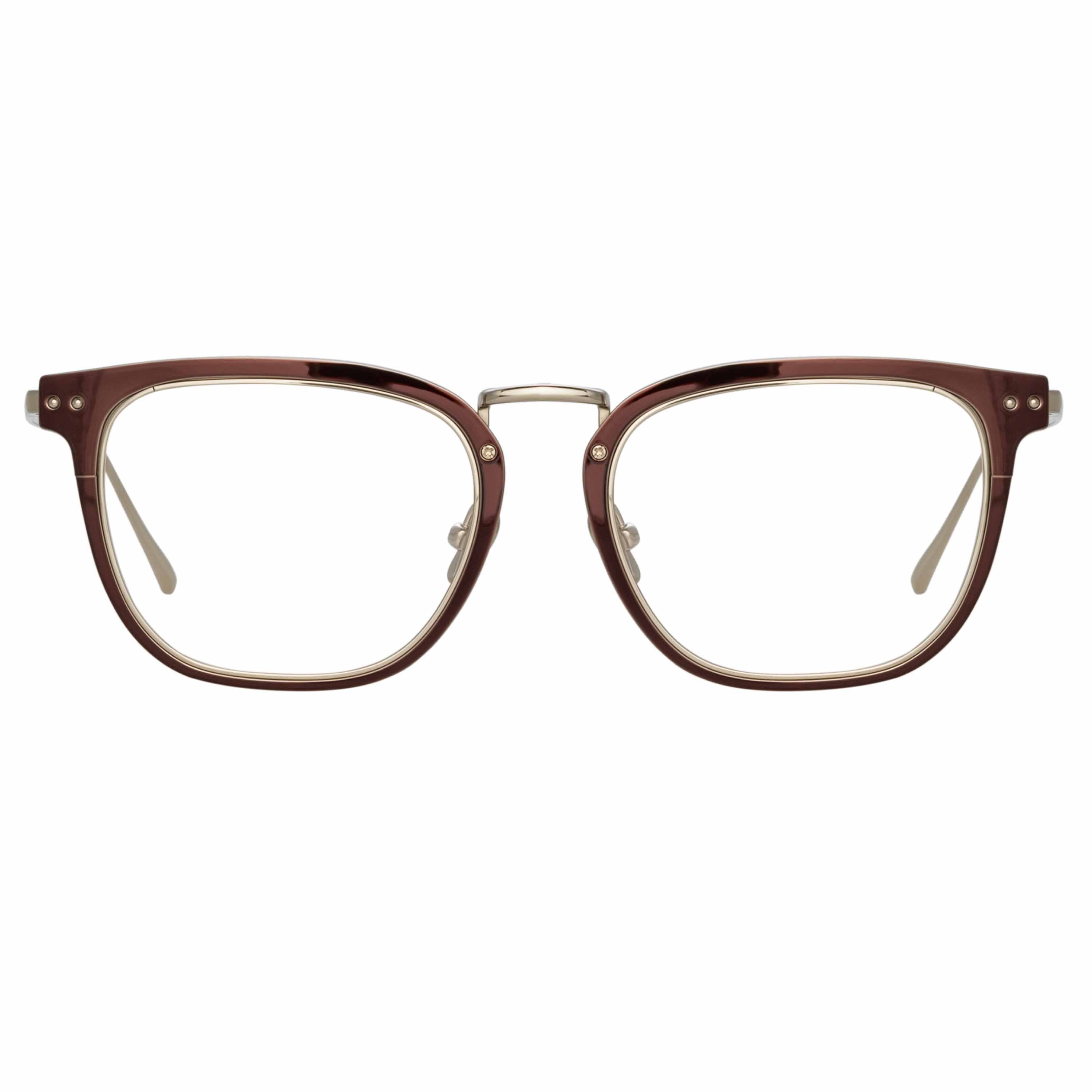 Color_LFL1114C6OPT - Carson Optical D-Frame in Light Gold and Brown