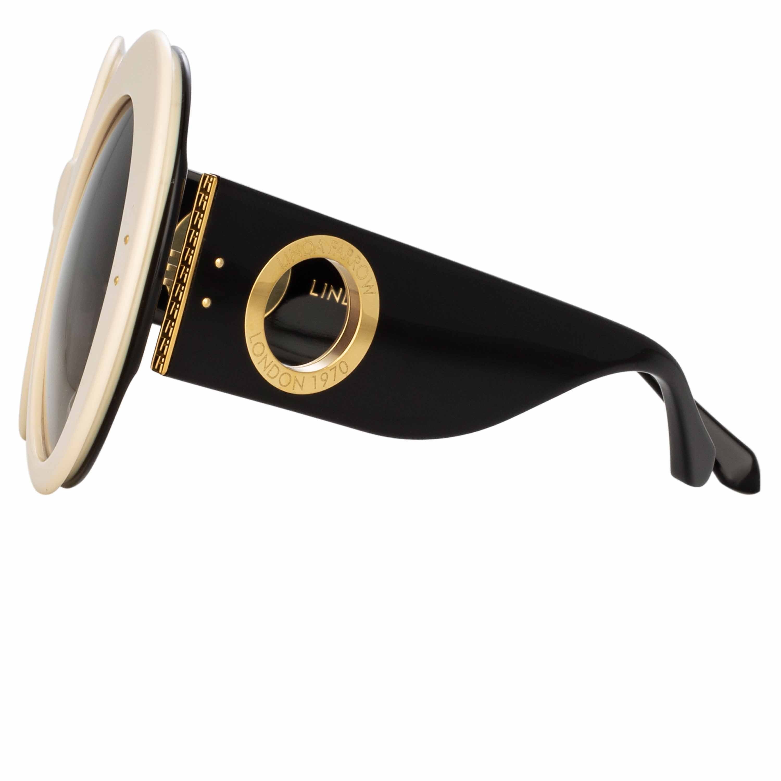 Color_LFL1120C2SUN - Donyale Oversized Sunglasses in Cream