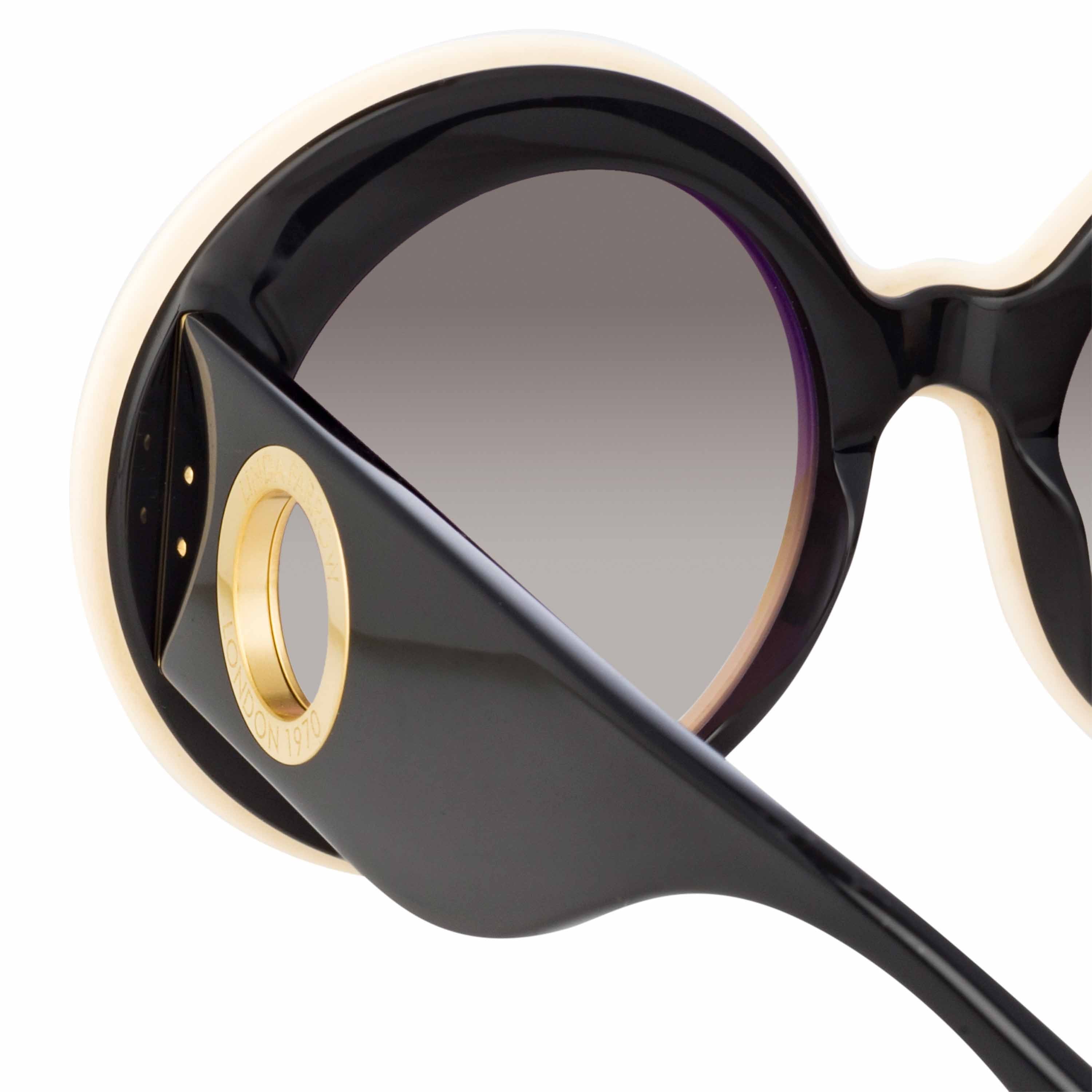 Color_LFL1120C2SUN - Donyale Oversized Sunglasses in Cream