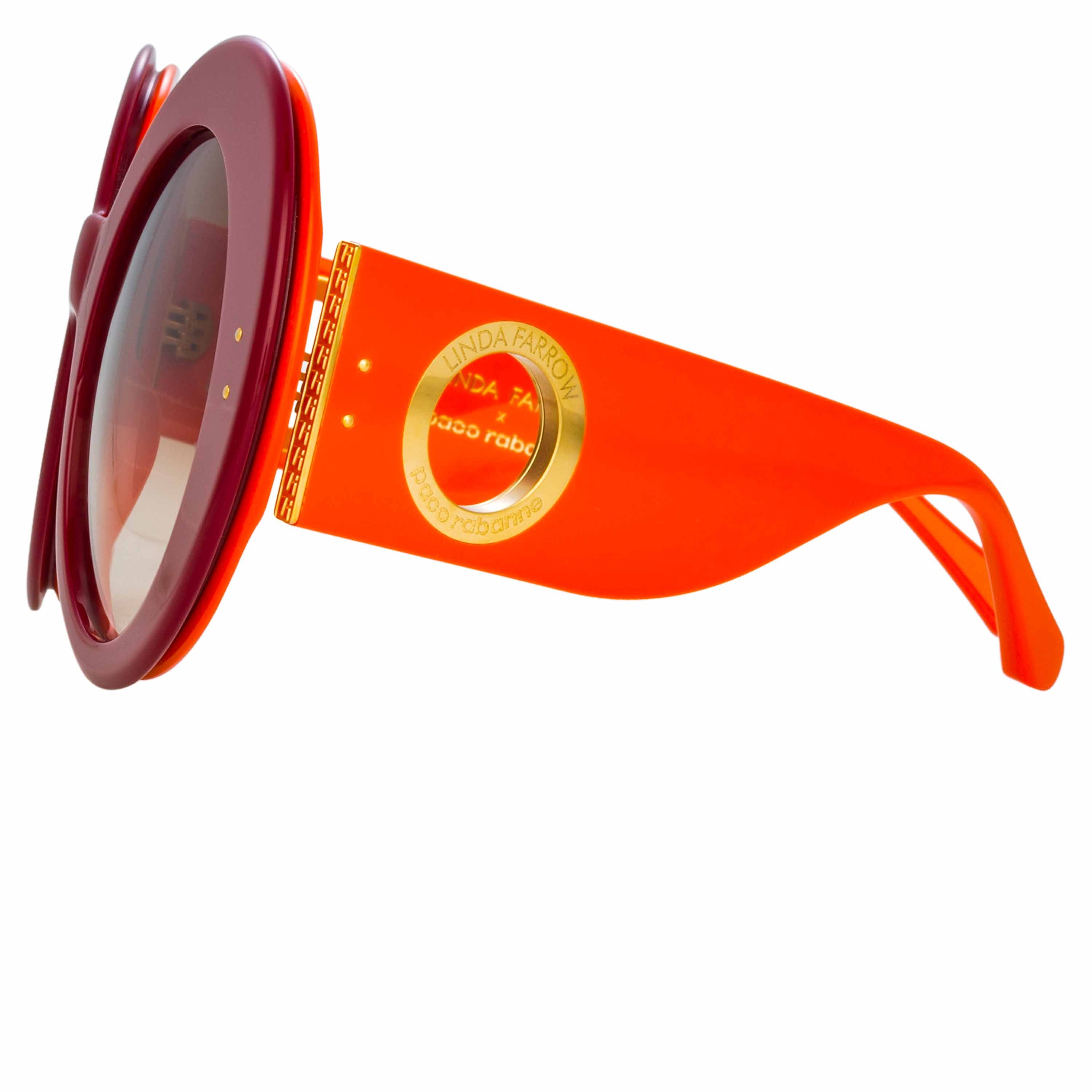 Color_LFL1120C7SUN - Paco Rabanne Donyale Oversized Sunglasses in Bordeaux